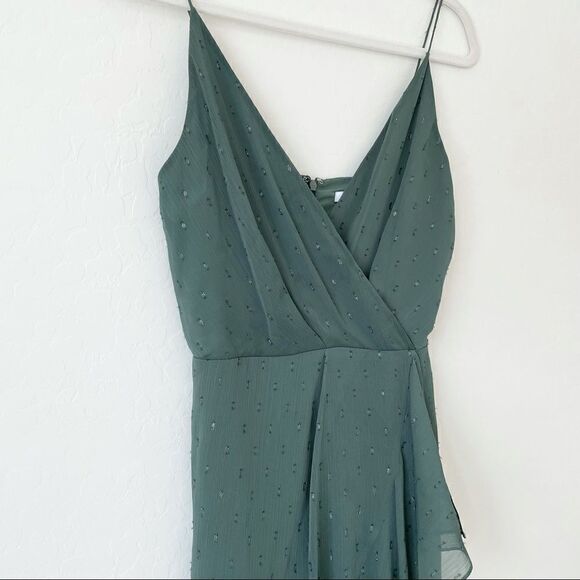 NORDSTROM DRESS Willows Forest Green Drape Dress - Picture 4 of 11